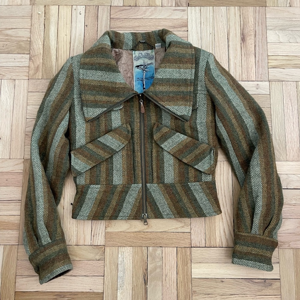 L.A.M.B. Multicolor Striped Women's Blazer